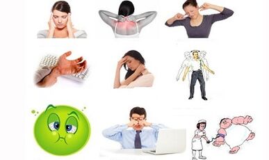 Signes et symptômes d'une ostéochondose du cou